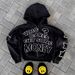Retro Y2K Zip-Up Hoodie - Oversized Streetwear Pullover With Trendy Print, Unisex Casual Wear_viptrois.com