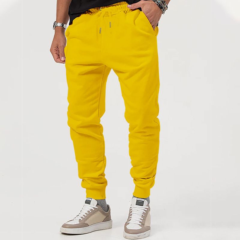 Men's Slim-Fit Jogger Pants - Stretch Cotton Blend With Drawstring Waist, Versatile For Casual & Light Exercise (S-XXXL, Navy/Black/Olive Green)_viptrois.com