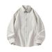 New Office Casual Long Sleeved Shirt For 2025~ 57F_viptrois.com