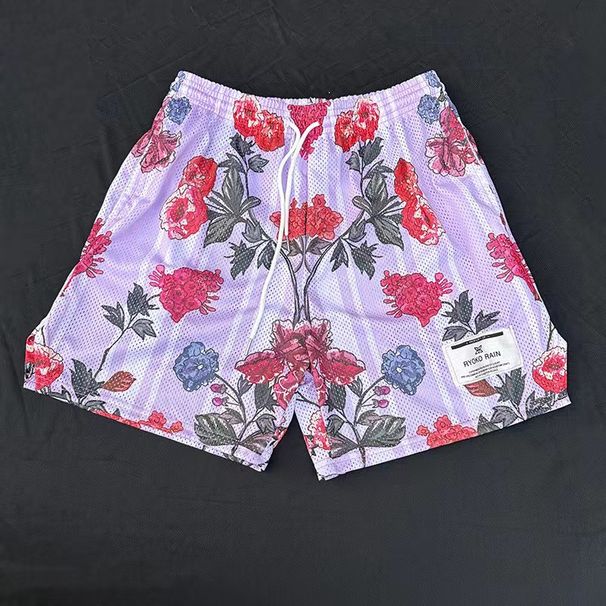 Men's Clothing Couple Shorts Trendy Casual Fitness Sports Shorts For Men And Women, Quick Drying, Plus Size, Under The Knee Basketball Quarter Pants_viptrois.com