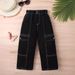 Mother & Kids Children's Pants New Cotton Jeans Pure Cotton Woven Pants Casual Daily Outing Pants_viptrois.com