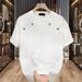Men's Clothing Heavyweight Summer Short Sleeved 100% Cotton T Shirt Men's Loose Versatile Casual Half Sleeved Ins Couple Tops T Shirt_viptrois.com