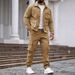 Men's Clothing Men's Workwear Jacket & Pants Set - Multi-Pocket Outdoor Casual Suit For Fashion & Utility (Black, Khaki, Army Green, Navy, Gray)_viptrois.com