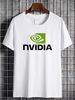 NVidia Logo Men's Grey T Shirt Size S To 3XL Streetwear Stylish Summer Versatile Slightly Casual Graphic Homme Soft Breathable Unisex_viptrois.com