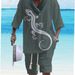 Men's Summer Versatile V-Neck Seven-Sleeve Shorts Premium Sense Breathable Casual 2024 New Product Set_viptrois.com