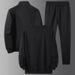 "Men's 3-Piece Casual Sportswear Set - Long Sleeve Tee, Sweatshirt & Joggers (Black, Blue, Gray) - Relaxed Fit For Streetwear & Lounge"_viptrois.com