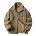 Lamb Fleece Jacket Men's Fleece Jacket Blue Teddy Fleece Men's And Women's Fleece Couple Clothing_viptrois.com