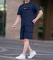 Men's Clothing Summer Multi Pocket Workwear Short Sleeved T Shirt Shorts Casual Suit_viptrois.com