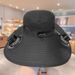 Solar-Powered Double Fan Hat - Wide Brim Cooling Sun Hat For Summer Outdoor Activities (UPF50+ UV Protection, USB Rechargeable, Adjustable Headband)_viptrois.com