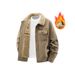 Men's Fleece Thickened Cotton-padded Casual Tooling Cotton-padded Vintage Corduroy Jacket_viptrois.com