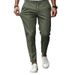 Men's Casual Slim-fit Chino Pants With Drawstring Waist - Solid Color Lightweight Trousers For Business & Everyday Wear_viptrois.com