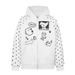 autumn winter flee d pony hoodie rl cardigan zipper embroidered loose plus size polo jacket_viptrois.com