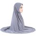 Simple large solid color gauze scarf light plate Malay hood Arab hat H321_viptrois.com