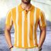 Summer New Slim Fit Striped Knitted With Polo Collar Short Sleeve T-shirt Business POLO Shirt For Men's SY0010_viptrois.com