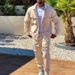 Men's Clothing Cropped Trousers Trendy Slim Fit Multi Pocket Jacket Personalized Suit_viptrois.com