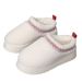 Lamb wool snow boots autumn and winter new thick bottom muffin wrap head to wear warm non-slip fur one_viptrois.com
