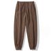 Men's Clothing Men's Fleece-Lined Thermal Pants - High-Elasticity Winter Base Layer With Sherpa Interior_viptrois.com