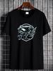 King Of The Road Motorcycle Skull Biker Mens Cotton T-Shirt Tee Top Comfortable Breathable Unisex Homme Versatile Slightly Stylish Graphic_viptrois.com