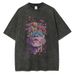 Men's Clothing Cotton T Shirt Flowers Emerge From The Eyes And Head Of A Person Graphic T Shirt Vintage Van Gogh Style Men_viptrois.com