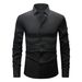 Men's Clothing Men's Long Sleeved Formal Business Casual Solid White Shirt Men's Long Sleeved Wrinkle Resistant Large Size_viptrois.com
