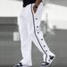 Men's Casual Drawstring Pants - Soft Polyester Lounge Sweatpants For Comfort & Style (Black, White, Grey, Khaki, Bluish) - S-XXXL_viptrois.com