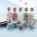 Natural Crystal Drift Colorful Crushed Stone Wishing Agate Fragrance Mini Perfume Bottle_viptrois.com