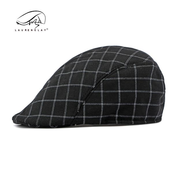 Hat For Men Women, Duckbill Casual Plaid Beret, British Style Forward Cap, Spring And Summer_viptrois.com