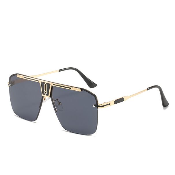 2024 New Onepiece Large Box Versatile Glasses Street Shoot Personalized One Piece Sunglasses Female_viptrois.com
