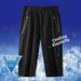 Men's Ice Silk Shorts Loose Fit Summer Running Basketball Capri Pants Thin Casual Breathable Sports_viptrois.com