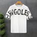 Handsome Printed Short-sleeved T-shirt Men's Trendy Brand Slim-fitting Half-sleeved 2025 Summer New Men's Ruffian Handsome T-shirt_viptrois.com