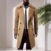 Loom Loom Paris Show European And American African Long Trench Street Fashion High-end Men's Double-breasted Slim Wool Coat_viptrois.com