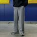 Men's Clothing Grey Straight Sports Pants Men's Winter Plus Velvet Loose Long Pants Style Trendy Drape Casual Pants_viptrois.com