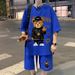 Men's Clothing Waffle T Shirt Men's Summer Suit Trendy Brand Loose Sports Short Sleeved Shorts Men's Clothing With A Set Of Hong Kong Style Clothes_viptrois.com