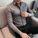 Essential Slim-Fit Dress Shirt - Premium Polyester Blend (Extended Sizes 7XL) - Classic Solid Colors_viptrois.com