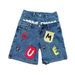 Men's Clothing Hip Hop Letter Stitching Denim Shorts Summer Millennium Retro Personality Fashion Two Piece Gothic Rock_viptrois.com