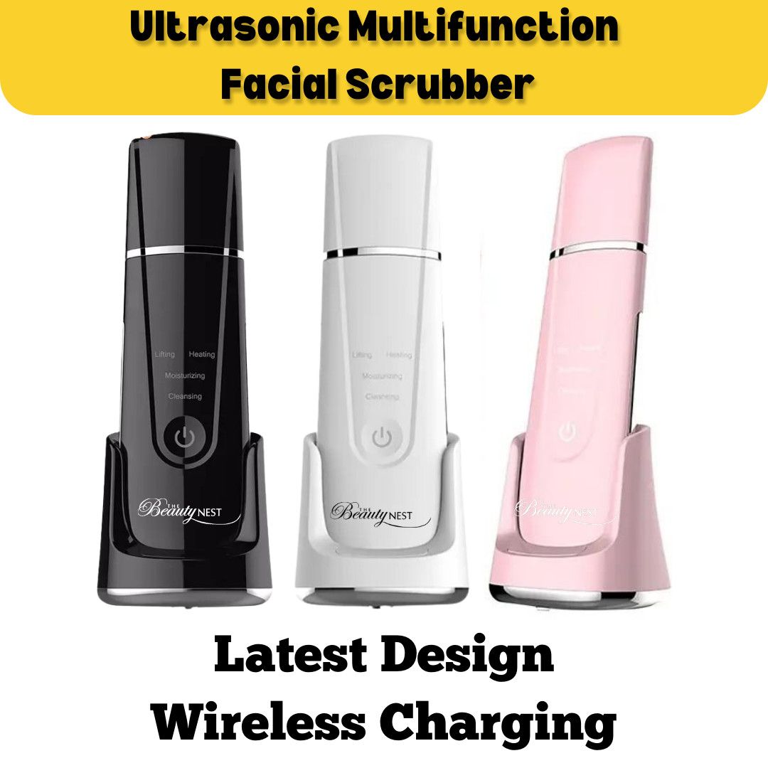 Ultrasonic Skin Scrubber Multifunctional With 6 Programs Wireless Charging_viptrois.com