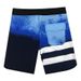 Men's Stretch Quick-Drying Surfing Beach Pants Bodybuilding Competition Horizontal Striped Loose Sports Spot Shorts_viptrois.com