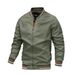 Men's Lightweight Casual Jacket - Windproof Polyester Zipper Coat For Spring & Autumn (Multiple Colors & Sizes)_viptrois.com