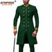 Men's clothing African men's zipper two-piece set_viptrois.com