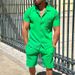 Men's Clothing Short Sleeved Shorts Suit Casual Fashion Work Wear Men's Clothing Versatile Men's Clothing Complete Set_viptrois.com