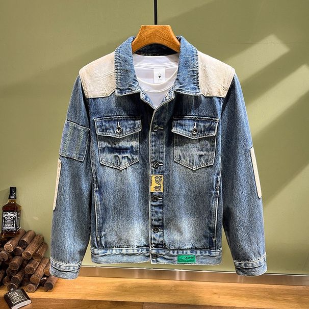Pulse Pulse European American Retro Light Embroidered Denim For Men, Spring And Autumn Trendy Brand, Street Style, Handsome_viptrois.com