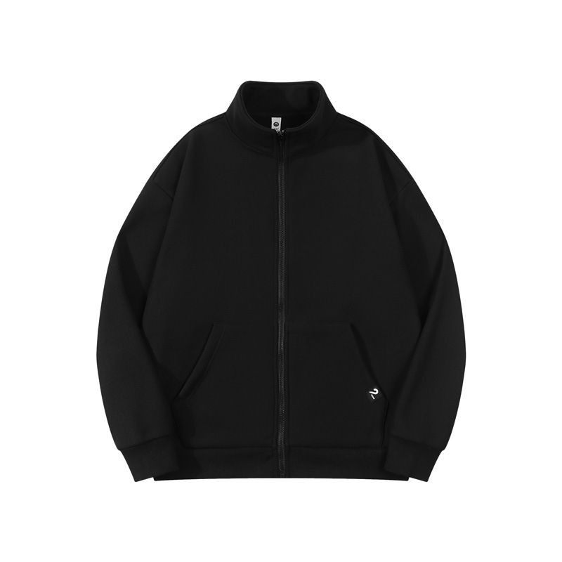 Men's Fleece-Lined Zip-Up Hoodie – Heavyweight 460GSM Winter Pullover With Stand Collar (M-3XL, 4 Colors)_viptrois.com