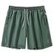 Men's Clothing Men's Solid Color Shorts Summer Zipper Pocket Warehouse Lace Up Large Size Shorts Men_viptrois.com