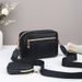 Women's Quilted Crossbody Bag - Minimalist Shoulder Purse With Mini Coin Pouch, Casual Everyday Use_viptrois.com