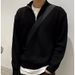 Men's Pearl Half-Zip Knit Jacket – Lightweight Korean Layering Piece (4 Colors, M-XXXL)_viptrois.com