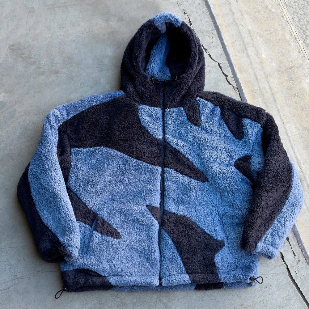 Men's Clothing Y2K Autumn And Winter Lamb Wool Splicing Cardigan Zipper Hooded Unisex Street Jacket_viptrois.com