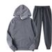 Men's Clothing Men's Spring And Autumn Winter Sports Leisure Solid Color Jacket And Trousers Suit Men's Pullover Sweatshirt Men_viptrois.com