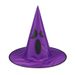 Halloween Wizard Decoration Medieval Demon Witch Pointed Masquerade Mesh Hat_viptrois.com