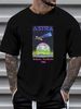 Vintage 1998 Astra 2A Satellite Launch Baikonur Kazakhstan T Shirt Lg NWOT Rare! Fashion Breathable Casual Summer Homme Slightly Designer Clothes_viptrois.com