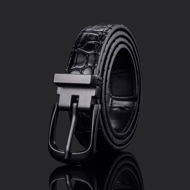 Crocodile Belt Men's And Women's Universal Pin Buckle Belt Children's Belt Young People's Casual Boys Belt_viptrois.com